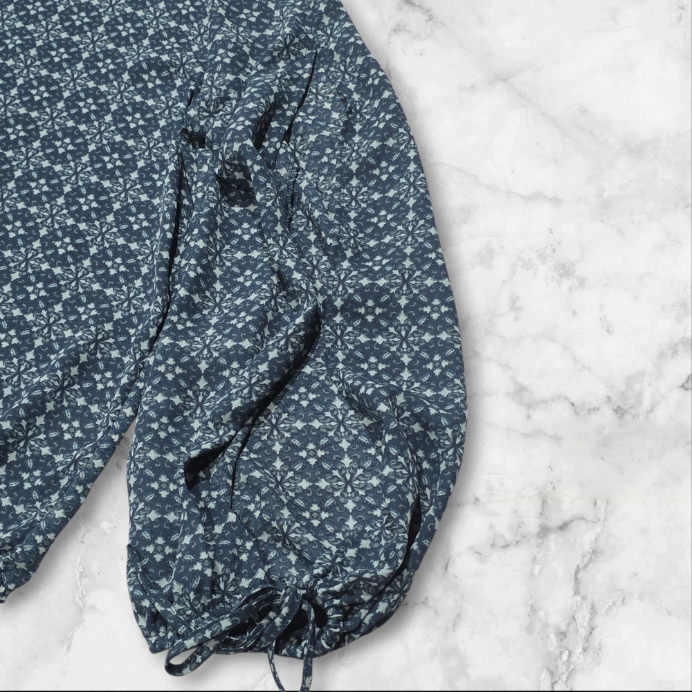 Finn & Grace Open Long Sleeve Patterned Blouse Shirt Top Size Small (S) B89 - Picture 6 of 10